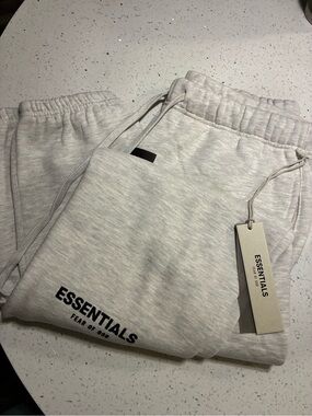 Fear of God ESSENTIALS Light Oatmeal Sweatpants